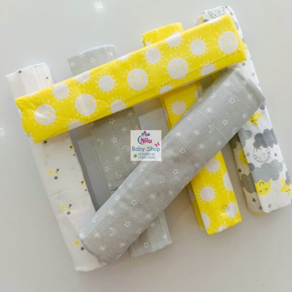6 Piece Cotton Flannel Receiving Set - Image 7