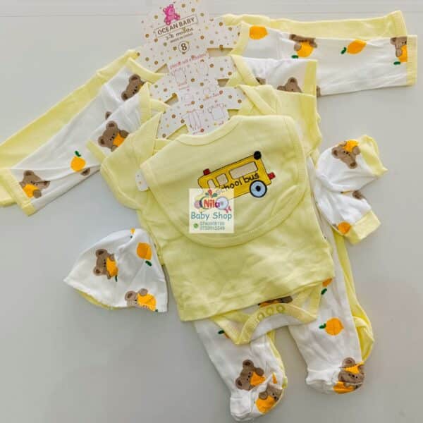 8-Piece Cotton Receiving Set for a Newborn - Image 10