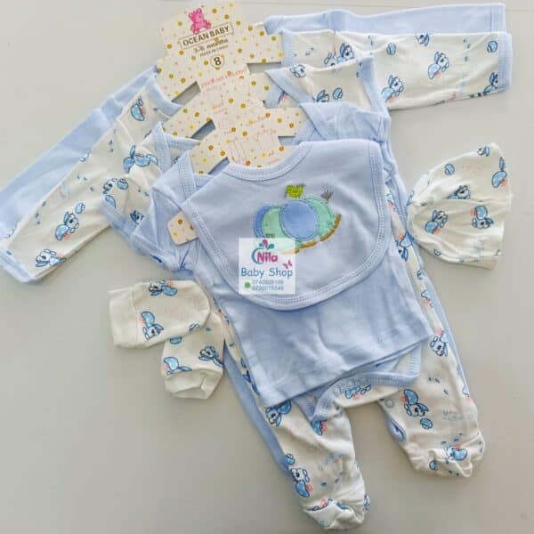 8-Piece Cotton Receiving Set for a Newborn - Image 8