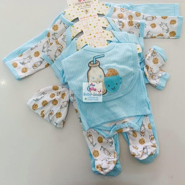 8-Piece Cotton Receiving Set for a Newborn