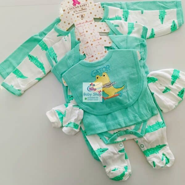 8-Piece Cotton Receiving Set for a Newborn - Image 3
