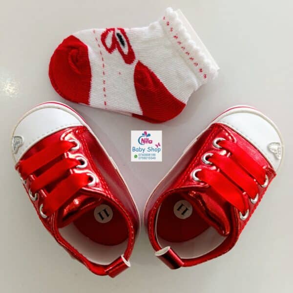 Baby Girl Crib Shoes with Soft Sole (pre-walkers) - Image 7
