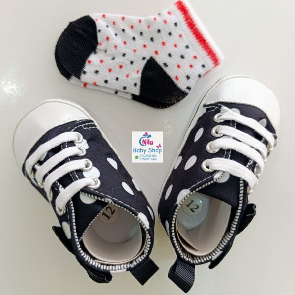 Baby Girl Crib Shoes with Soft Sole (pre-walkers) - Image 3