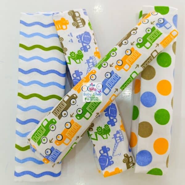 4 Piece Cotton Flannel Baby Receiving Wraps - Image 17