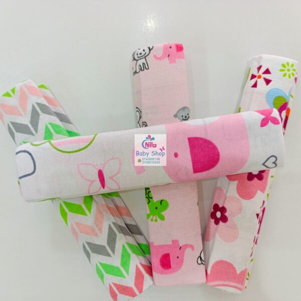 4 Piece Cotton Flannel Baby Receiving Wraps - Image 15
