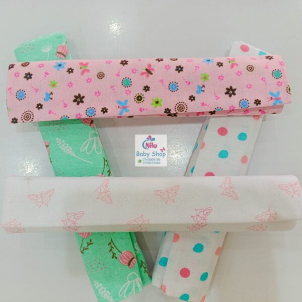 4 Piece Cotton Flannel Baby Receiving Wraps - Image 14