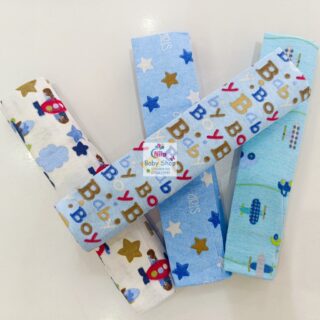 4 Piece Cotton Flannel Baby Receiving Wraps