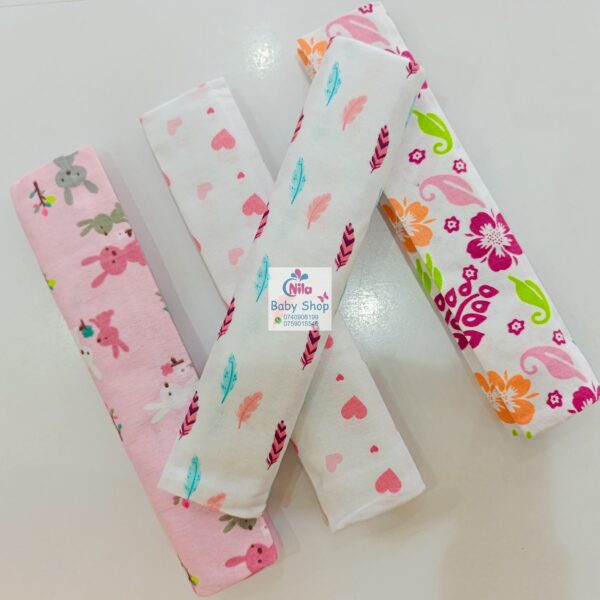 4 Piece Cotton Flannel Baby Receiving Wraps - Image 2