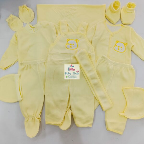 11 Pieces Unisex Newborn Baby Receiving Set - Image 2