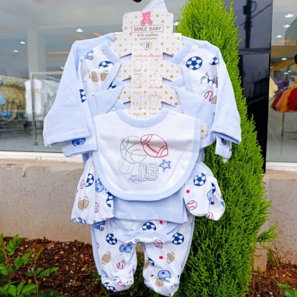 8-Piece Cotton Receiving Set for a Newborn - Image 12