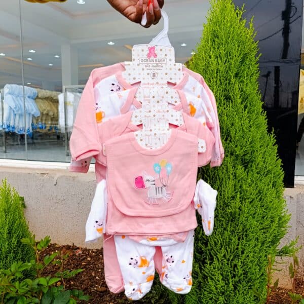 8-Piece Cotton Receiving Set for a Newborn - Image 10