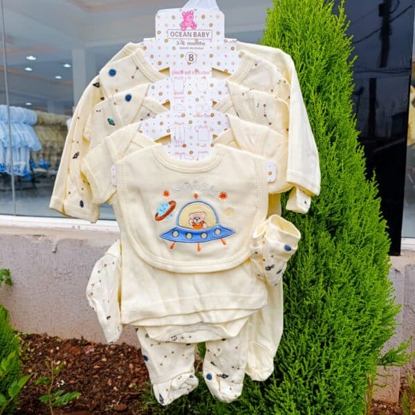 8-Piece Cotton Receiving Set for a Newborn - Image 8