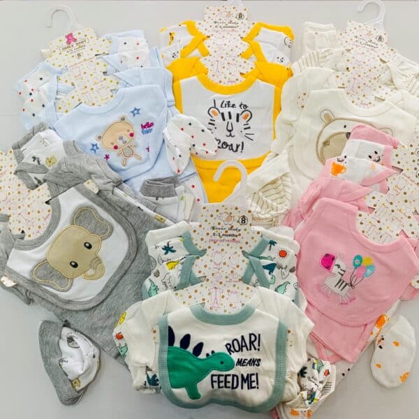 8-Piece Cotton Receiving Set for a Newborn