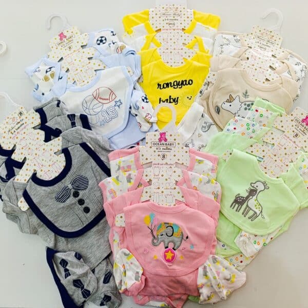 8-Piece Cotton Receiving Set for a Newborn - Image 16