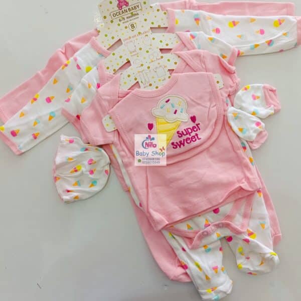 8-Piece Cotton Receiving Set for a Newborn - Image 14