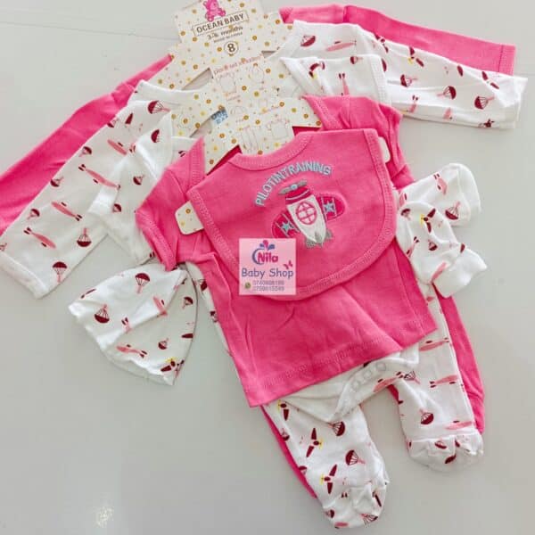 8-Piece Cotton Receiving Set for a Newborn - Image 13