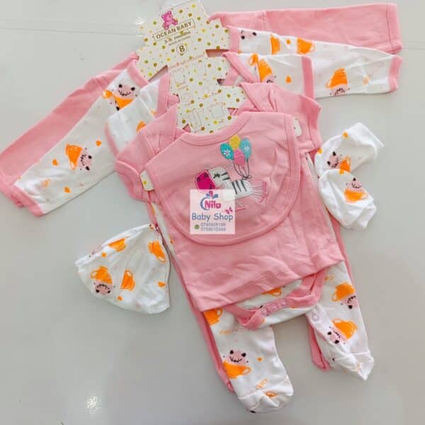 8-Piece Cotton Receiving Set for a Newborn - Image 12