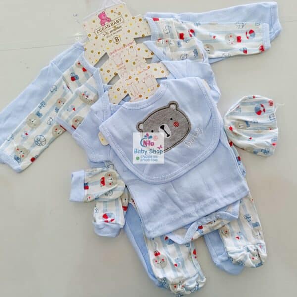 8-Piece Cotton Receiving Set for a Newborn - Image 10