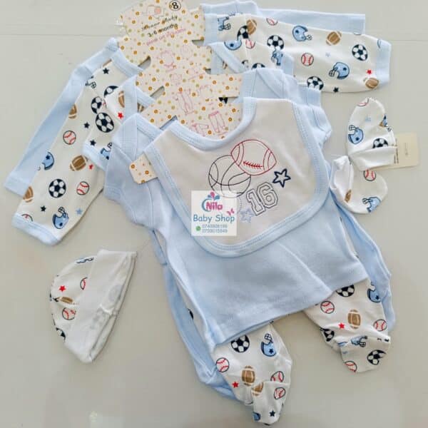8-Piece Cotton Receiving Set for a Newborn - Image 9