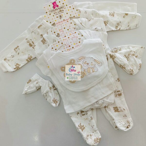 8-Piece Cotton Receiving Set for a Newborn - Image 5