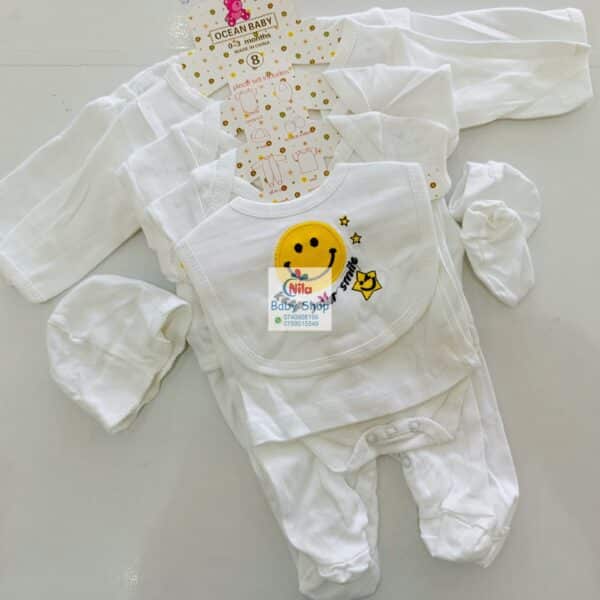 8-Piece Cotton Receiving Set for a Newborn - Image 4