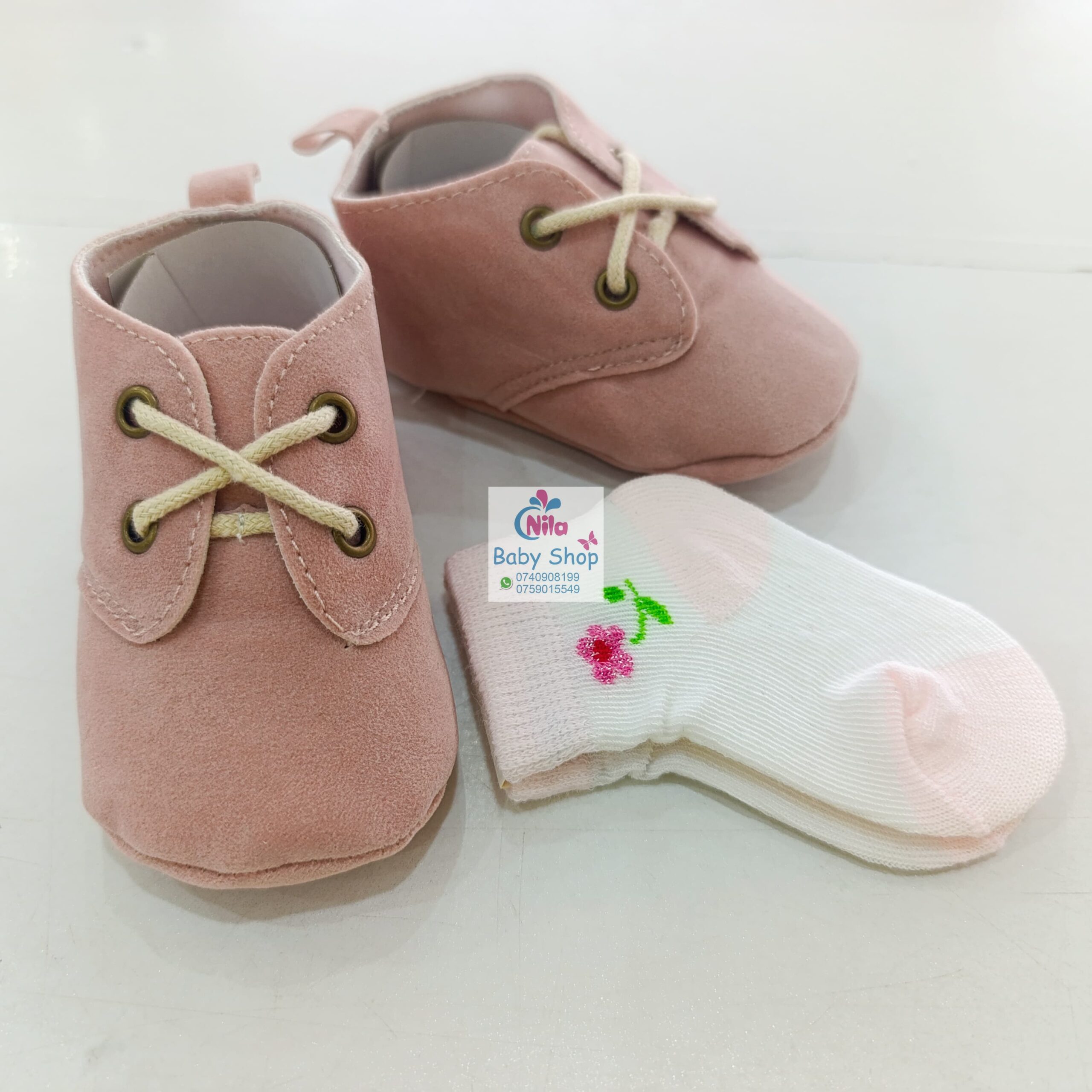 Baby Girl Crib Shoes with Soft Sole (pre-walkers) - Image 8