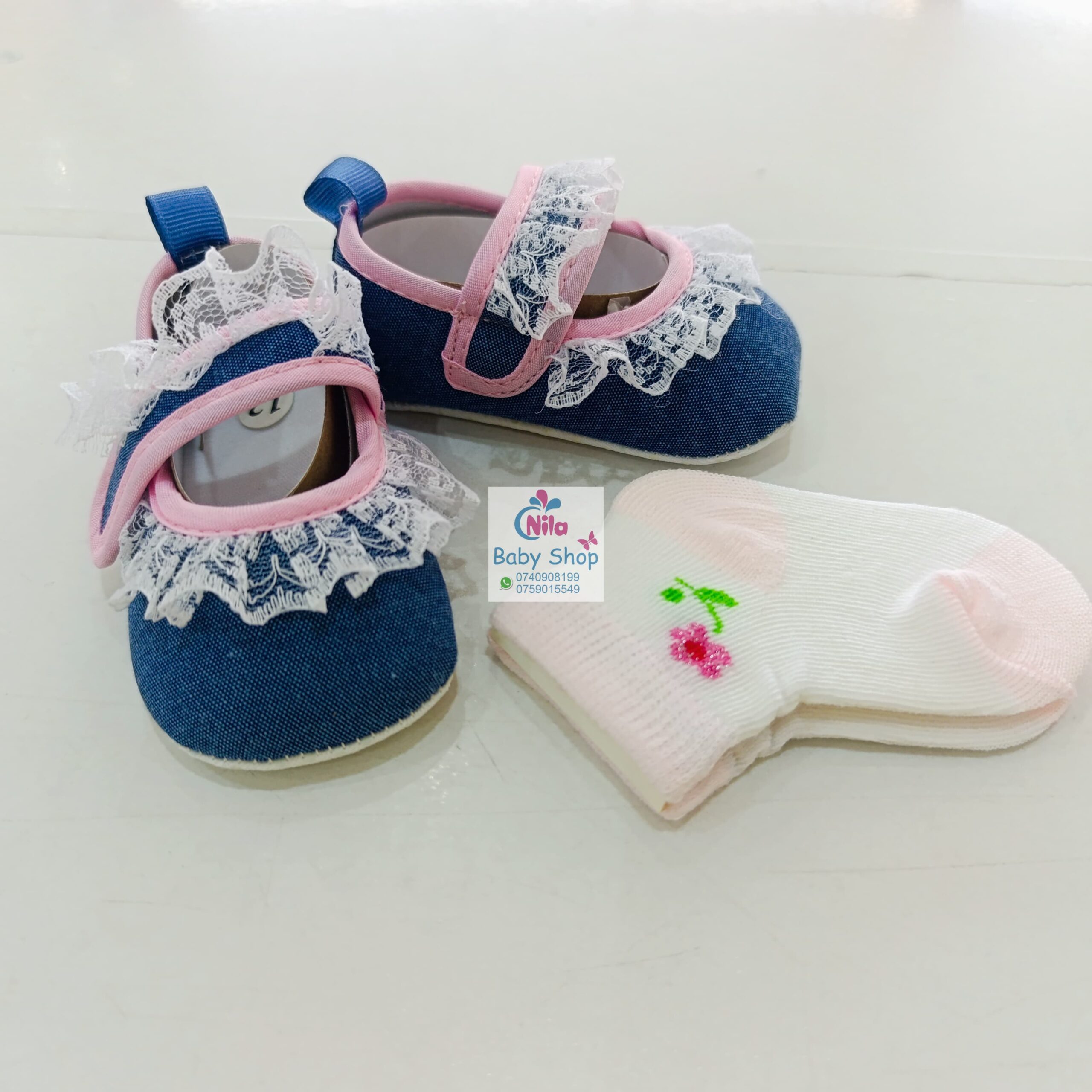 Baby Girl Crib Shoes with Soft Sole (pre-walkers) - Image 7