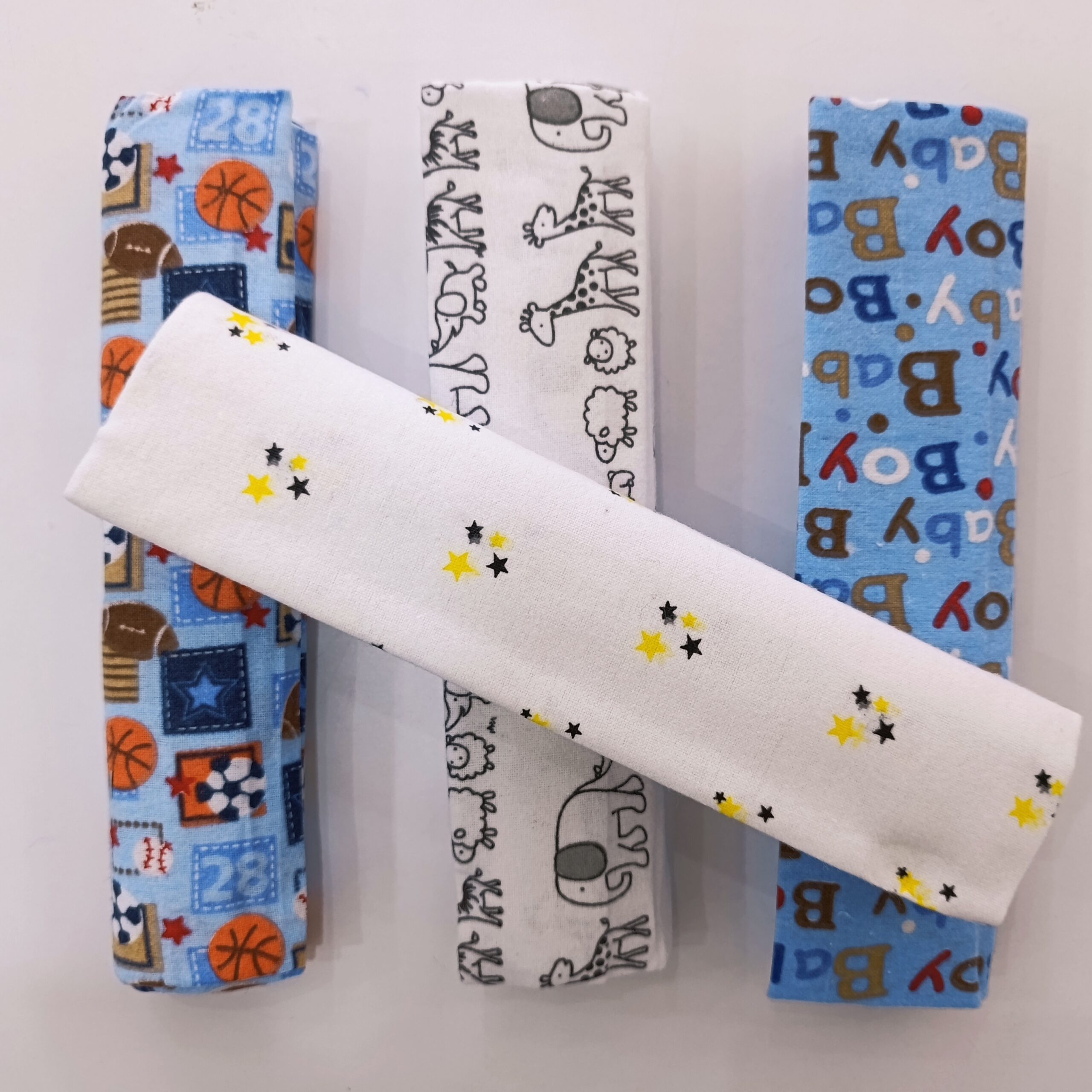 4 Piece Cotton Flannel Baby Receiving Wraps - Image 8