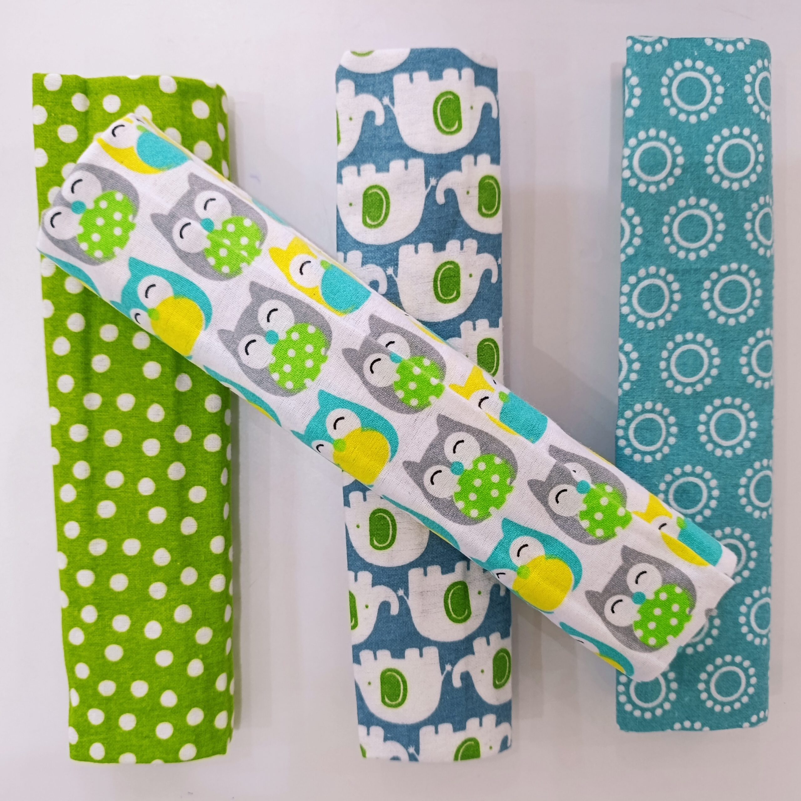 4 Piece Cotton Flannel Baby Receiving Wraps - Image 9