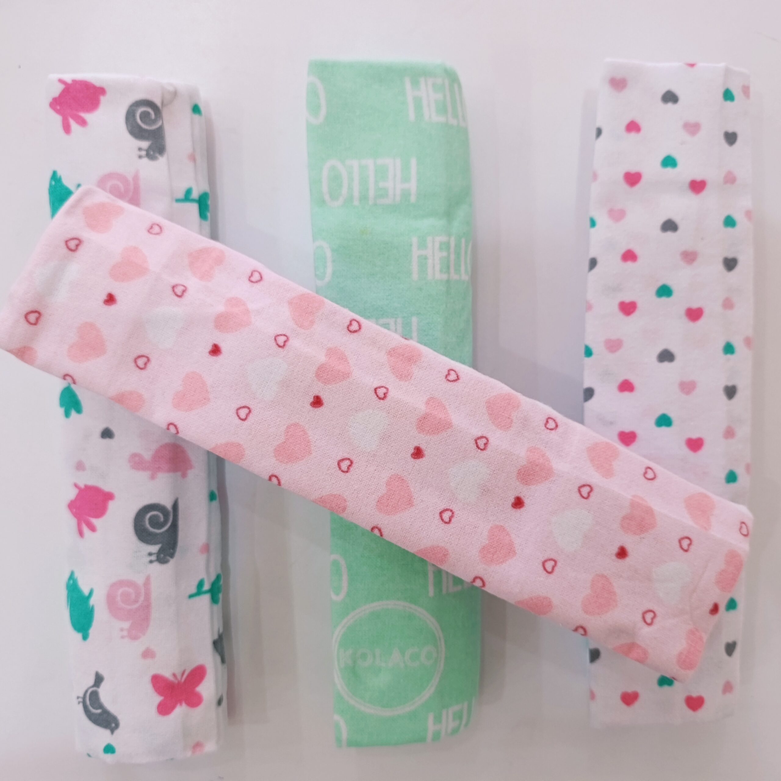 4 Piece Cotton Flannel Baby Receiving Wraps - Image 4