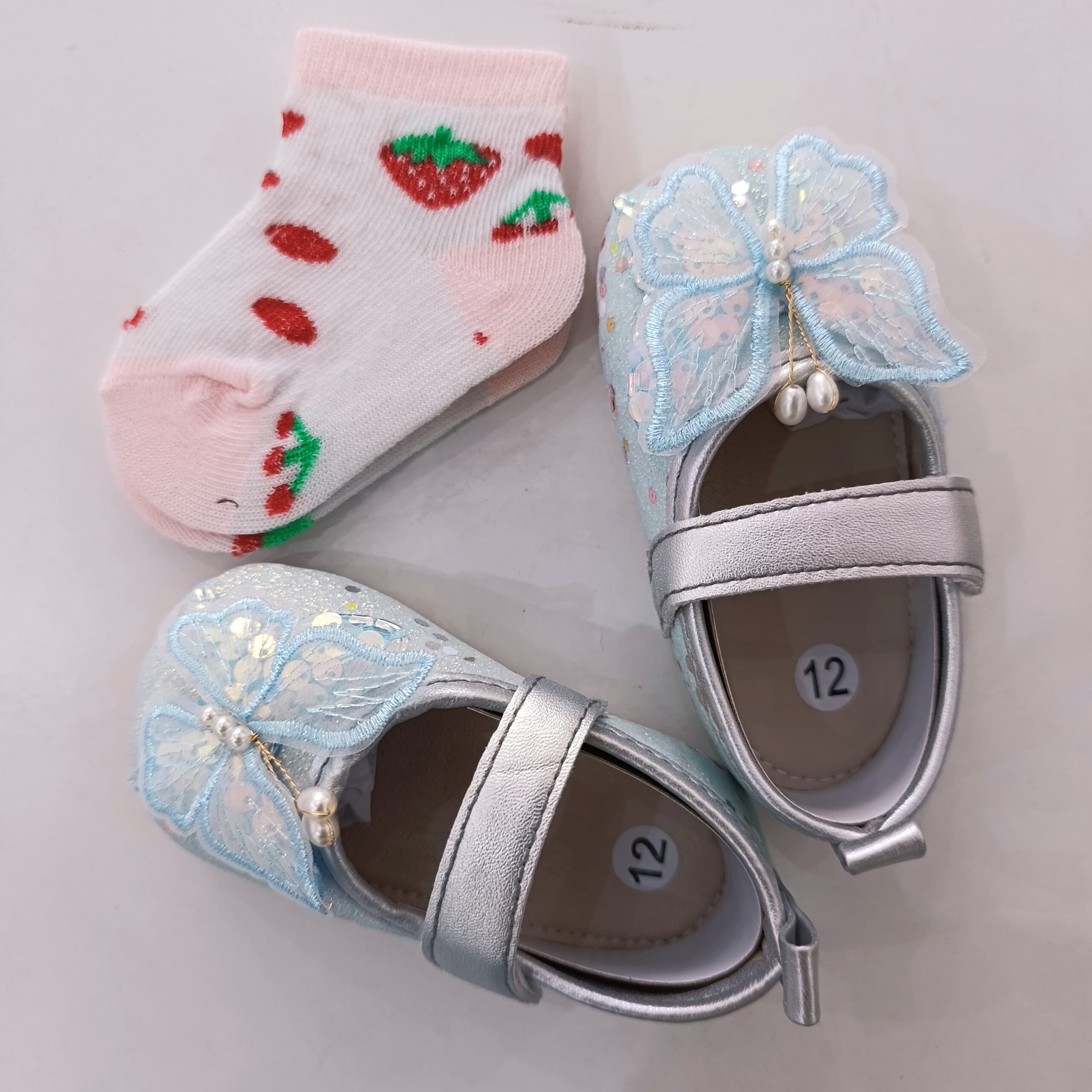 Baby Girl Crib Shoes with Soft Sole (pre-walkers) - Image 6