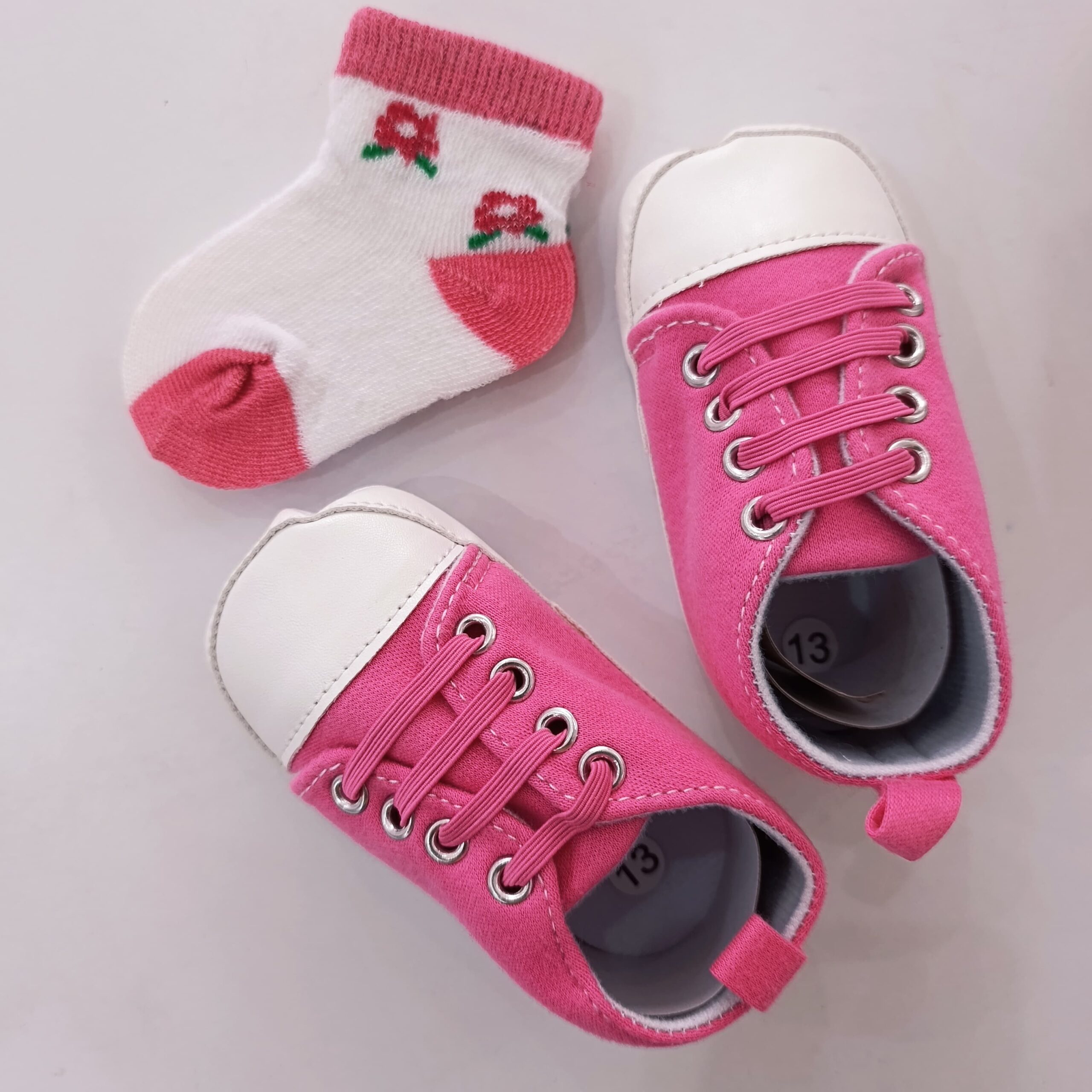 Baby Girl Crib Shoes with Soft Sole (pre-walkers) - Image 4