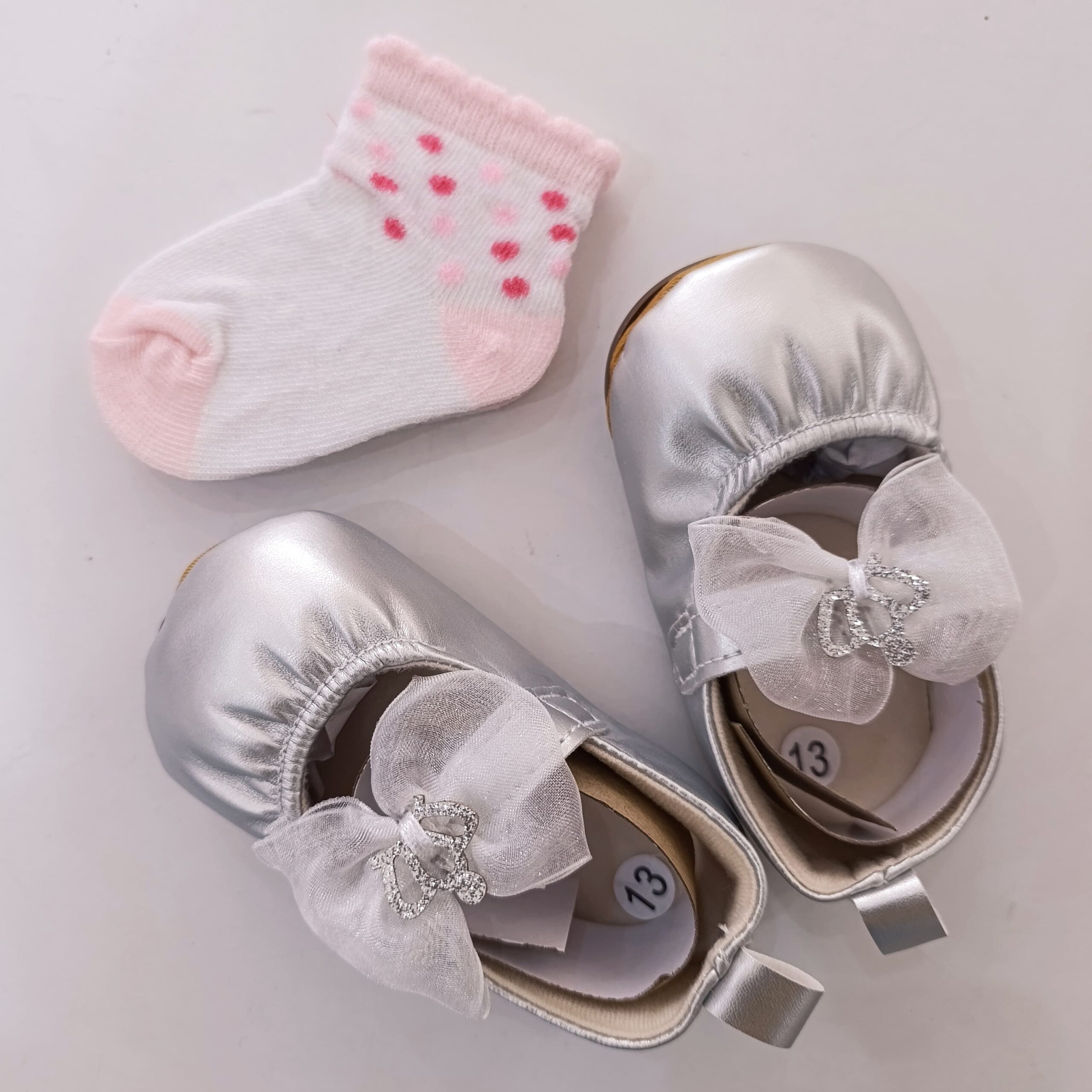 Baby Girl Crib Shoes with Soft Sole (pre-walkers) - Image 3