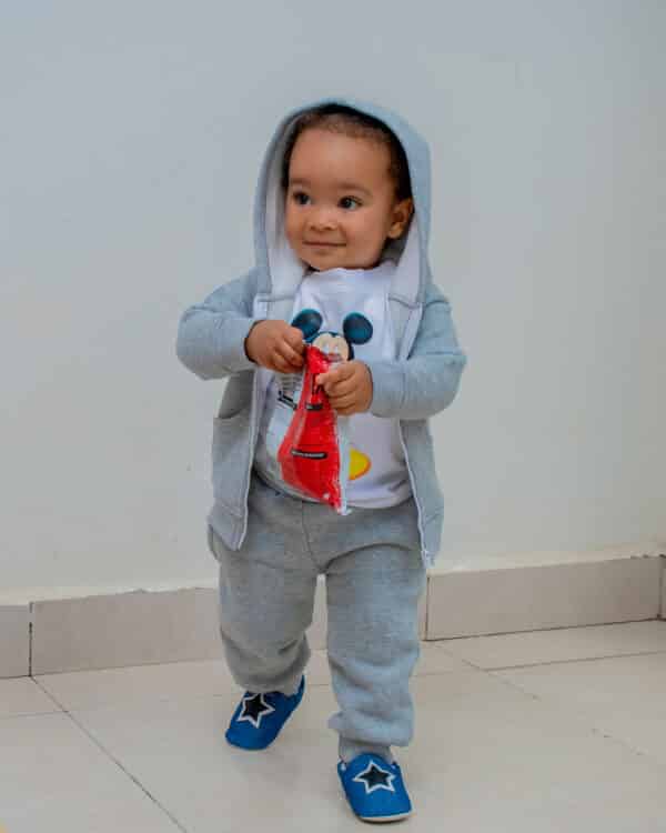 3Pcs Warm Baby Set (Pants, Hoodie & T-shirt) - Image 3