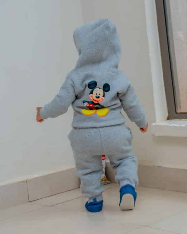 3Pcs Warm Baby Set (Pants, Hoodie & T-shirt) - Image 2