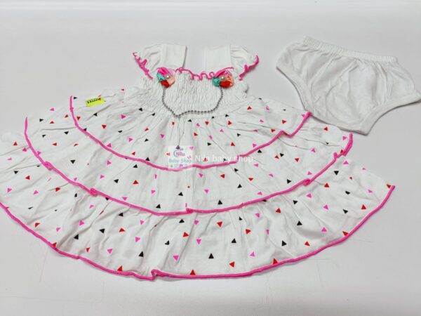 2Pcs Baby Girls Dresses Toddler Embroidery Dress with Pant