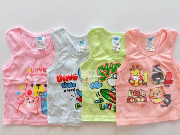 Cotton Cartoon Vest Sleeveless Top