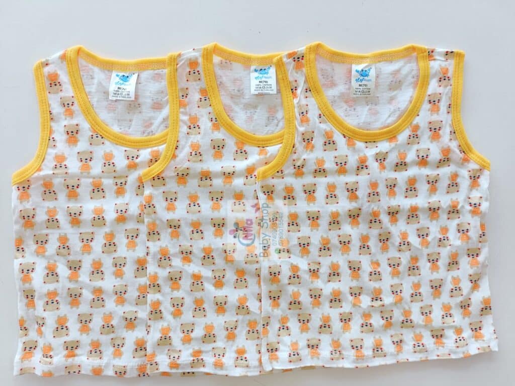 Unisex Cotton Vests for Newborns