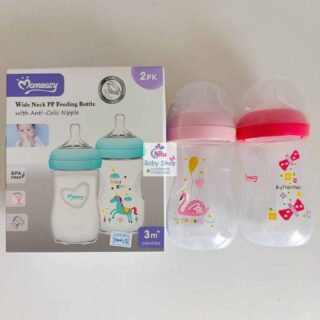 Momeasy Wide Neck PP Feeding Bottle - Pink