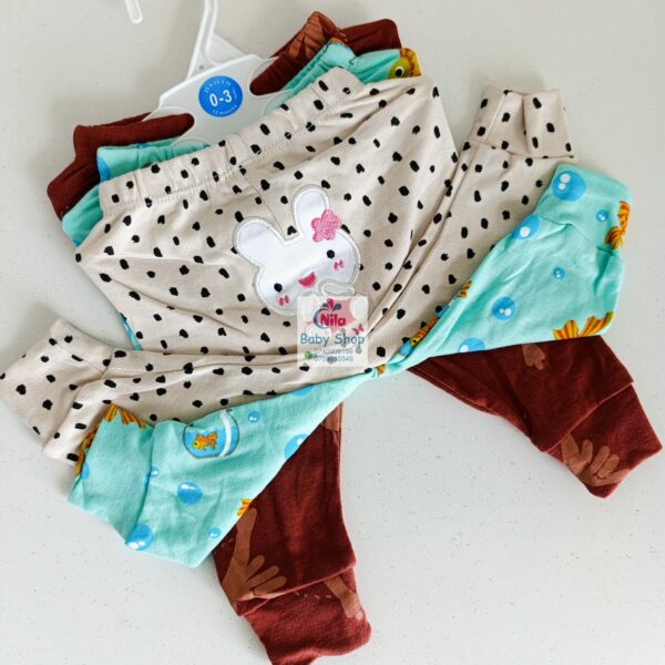 3pc Cotton Baby Girl Trousers - Image 7