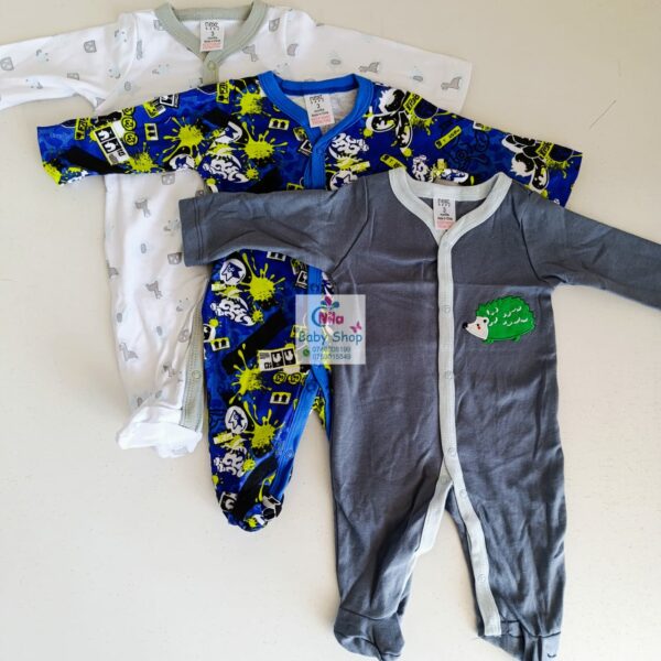 3Pc Infant Unisex Romper / Sleepsuit - Image 6