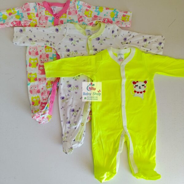 3Pc Infant Unisex Romper / Sleepsuit - Image 5