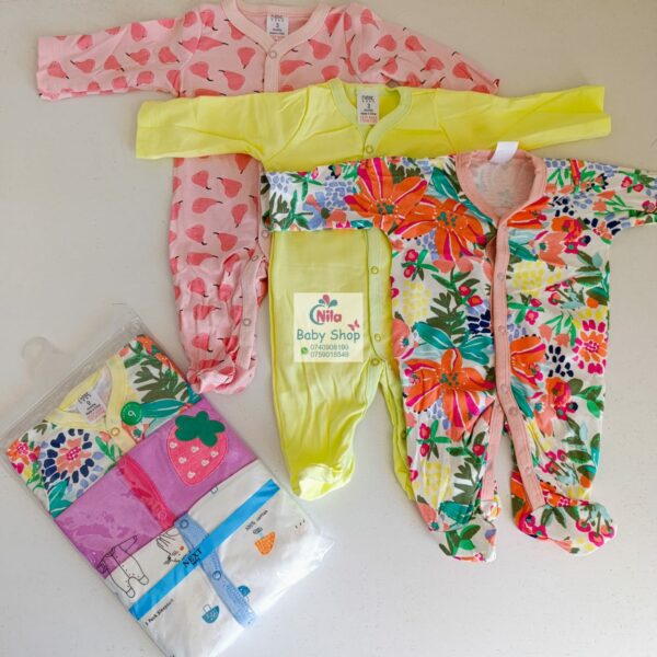 3Pc Infant Unisex Romper / Sleepsuit - Image 2