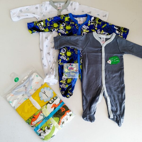 3Pc Infant Unisex Romper / Sleepsuit