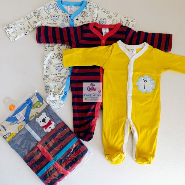 3Pc Infant Unisex Romper / Sleepsuit - Image 8