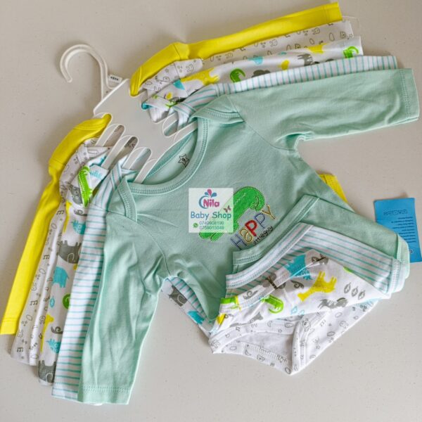 5 Pieces Set Of Long Sleeved Baby Boy Bodysuits / Onesies - Image 14