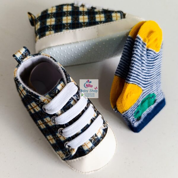 Baby Boy Crib Shoes with Soft Sole (pre-walkers) - Image 10