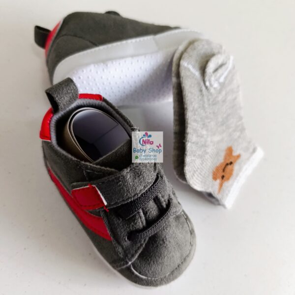 Baby Boy Crib Shoes with Soft Sole (pre-walkers) - Image 9