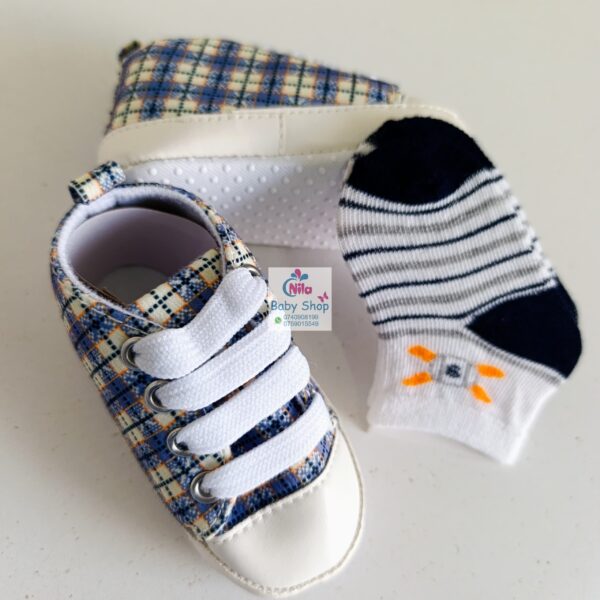 Baby Boy Crib Shoes with Soft Sole (pre-walkers) - Image 8