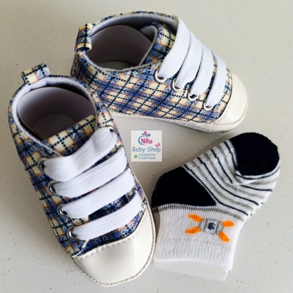 Baby Boy Crib Shoes with Soft Sole (pre-walkers) - Image 7